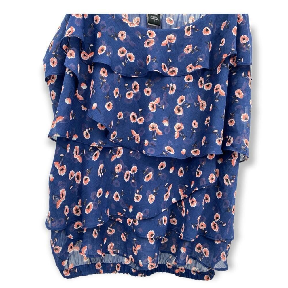 Torrid Y2K Cottagecore Floral Chiffon Layered Ruffle Tank - Size 3X - Picture 6 of 10